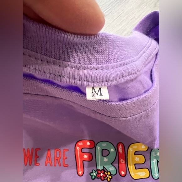 🔥3/$18🔥 NWOT Women’s Purple Graphic T-Shirt. Size medium. - Picture 2 of 5